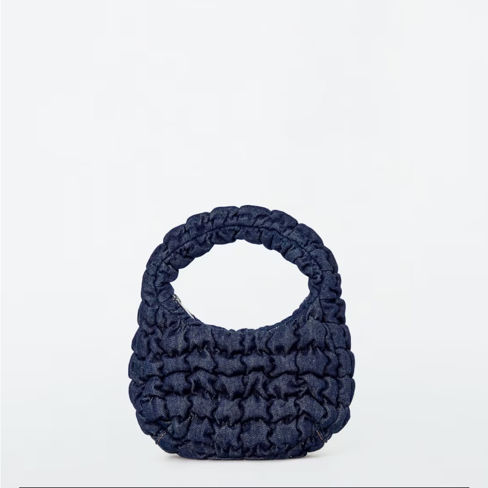 COS Denim Quilted Micro Bag